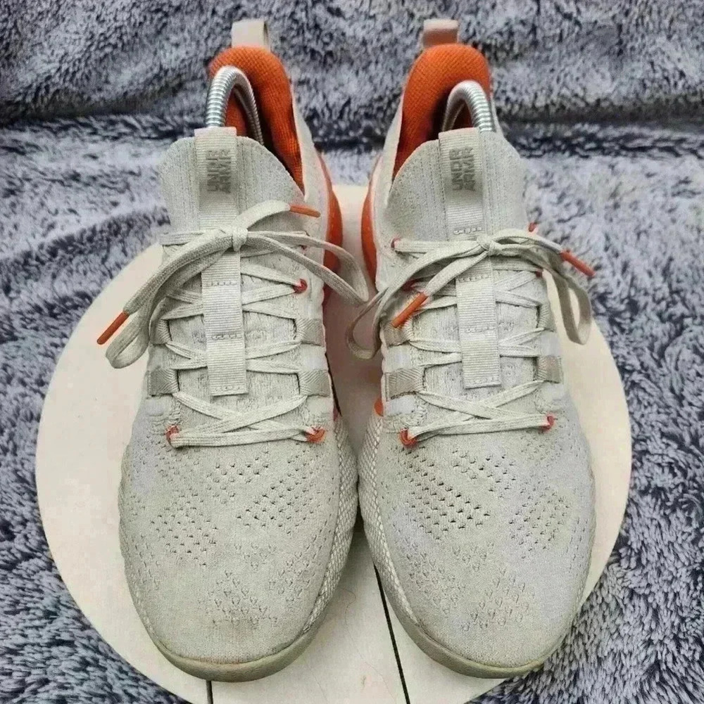 Under Armour Project Rock 3 “Summit White Rogue Orange” Gym Training Shoes - Picture 3 of 9
